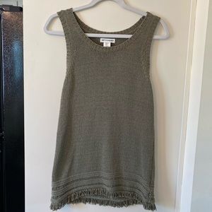 ARTISAN NY Fringe Knitted Top